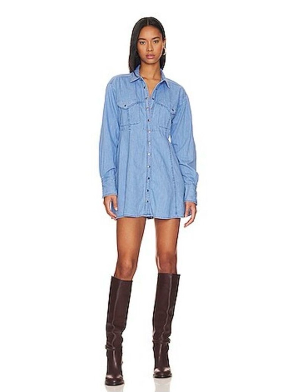 Free People “we the free” Sammie denim mini dress XS